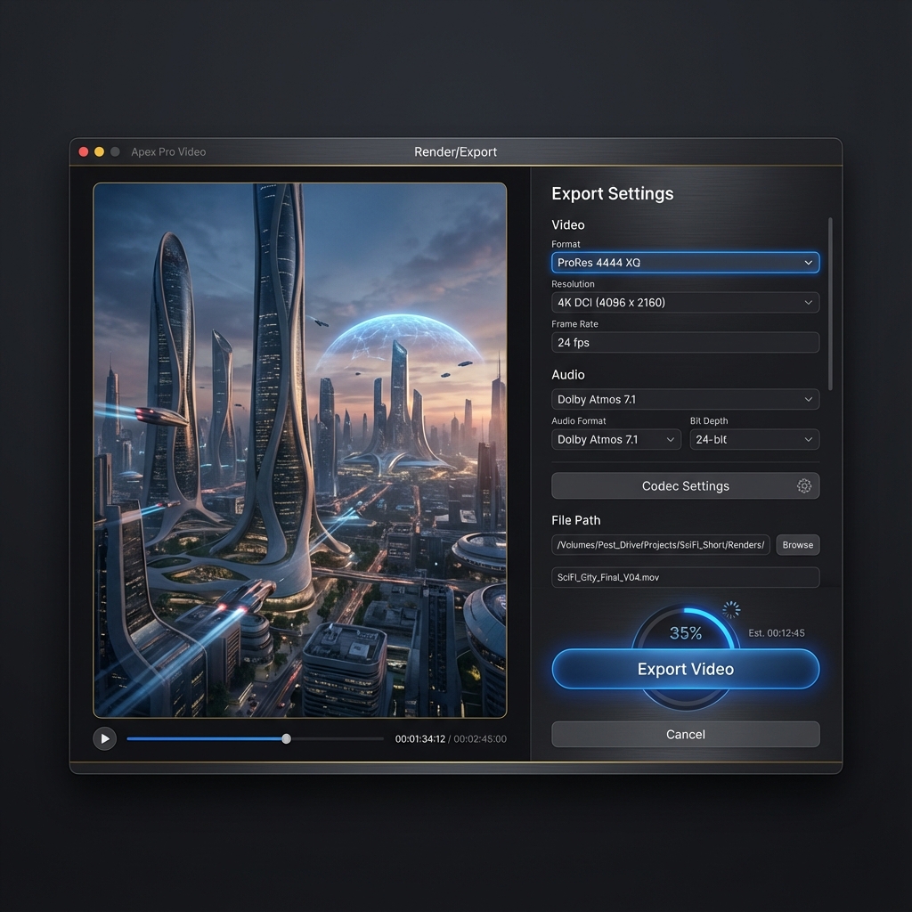 Cinematic slow-motion preview with clean subject separation and dramatic lighting.